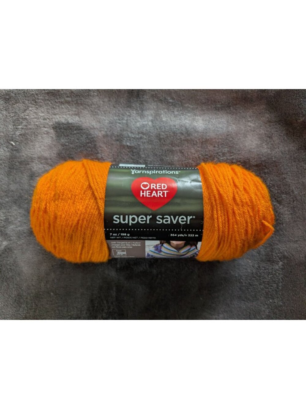 Yarnspirations Red Heart Super Saver Worsted Acrylic Yarn - Pumpkin